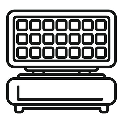 Black and white line art of a modern keyboard 45411417 Vector Art at Vecteezy