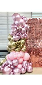 Amazon Pateeha Pink Balloon Garland Pcs Silver Pink White