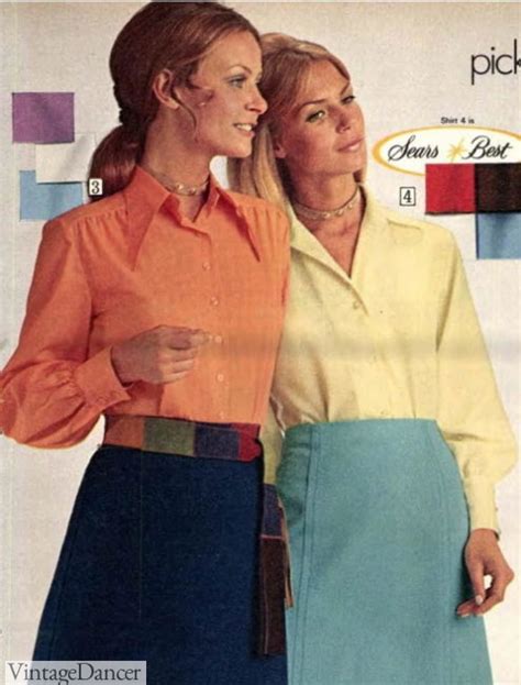 1970s Shirts Tops Blouses T Shirt Styles History