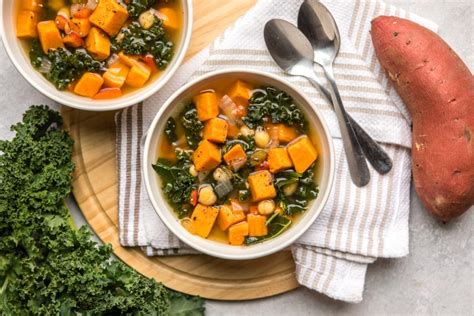 Sweet Potato Kale Soup Recipe Cozy Healthy From My Bowl