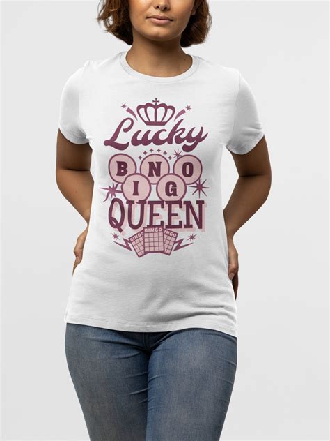 Lucky Bingo Queen Shirt Bingo T Shirt Bingo Game Lover Bingo Player