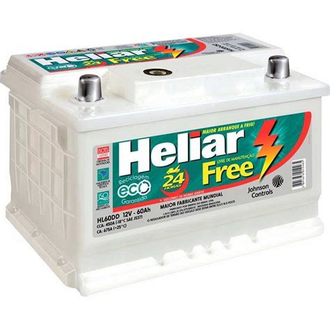 Bateria Heliar Super Free Hd60dd R 370 00 Em Mercado Livre