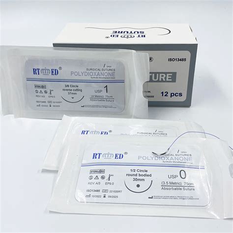 Pdo Absorbable Surgical Suture With Needle Disposable Medical Supplies