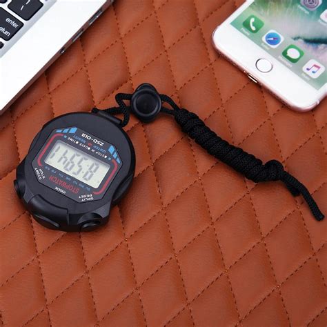 Waterproof Sports Stopwatch Handheld Digital Lcd S Vicedeal