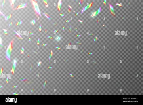 Holographic Backdrop Flying Rainbow Foil Shining Glittering Vector