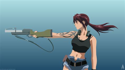 Black Lagoon Revy Minimalist Wallpaper By Archeoalex On Deviantart