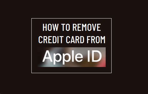 Tips On How To Take Away Credit Score Card From Apple Id Mundobytes