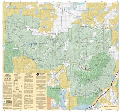 Dixie National Forest Pine Valley Ranger District Travel Map 2019 by US ...