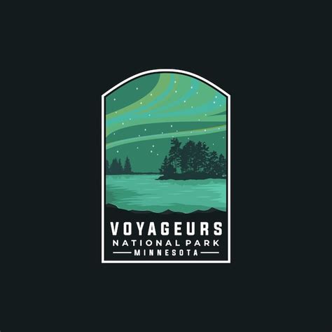 Mod Le Vectoriel Du Parc National Des Voyageurs Illustration