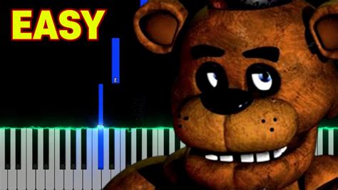 Five Nights At Freddy S 1 Song Fnaf Easy Piano Tutorial Youtube