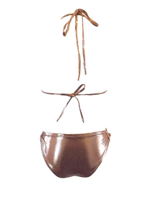 E L I X A Side Cut Out High Waist Swimsuit Bikini Set Swim With Poppies