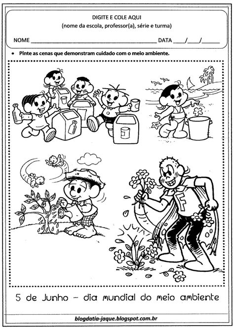 Dia Mundial Do Meio Ambiente Desenho Para Colorir - 7