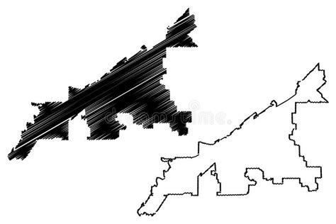 Cleveland City Skyline Silhouette Stock Vector - Illustration of destination, architecture ...