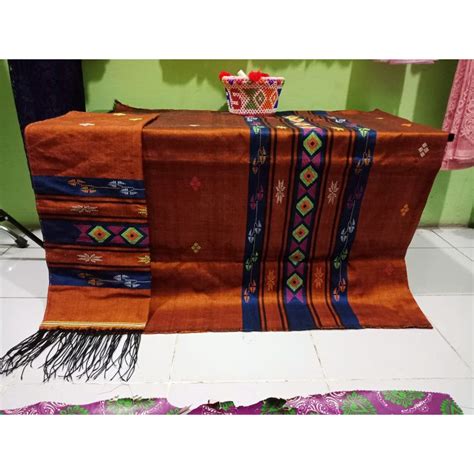 Jual SONGKET TENUN TANGAN SIANTAR LAYANG LAYANG FAN MOTIF KUDA KUDA