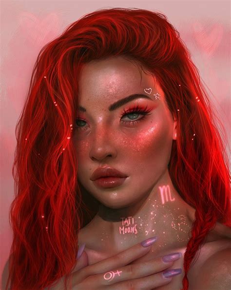 Artstation Scorpio Tati Moons In 2020 Scorpio Art Zodiac Art Digital Art Girl