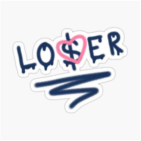 A Sticker With The Word Lover Written In Blue Pink And Black Ink On It