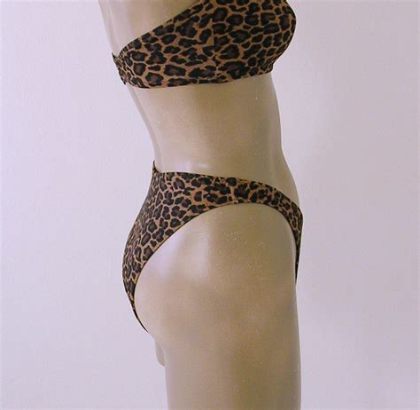 S S High Leg Brazilian Bikini Bottom And Strapless Bandeau Etsy