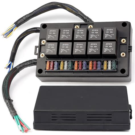 Amazon Pre Wired 12V Fuse Relay Box 15 Slots Universal Relay Box