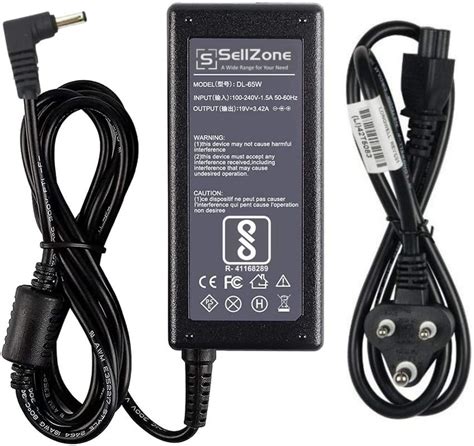 Sellzone Laptop Charger Adapter Compatible For Asus 65w 19v 342a Pin Size 40 135mm X540