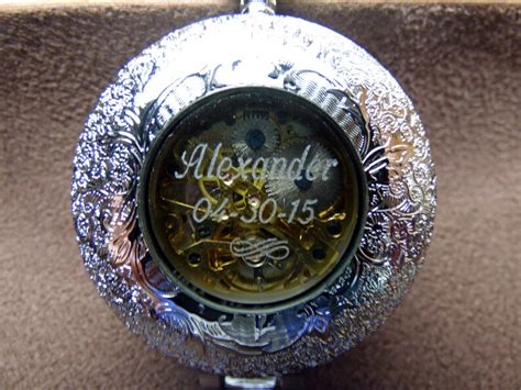 Personalized Pocket Watch Engraving Service Add-on for 1 - Etsy