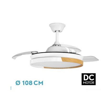 Ventilador De Techo Dc Emperador W Blanco Haya Aspas