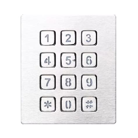 Outdoor Keys Metal Numeric Keypad With Matrix And Without Backlit