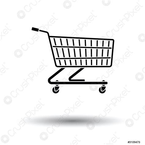 Supermarket shopping cart icon - stock vector 3109473 | Crushpixel