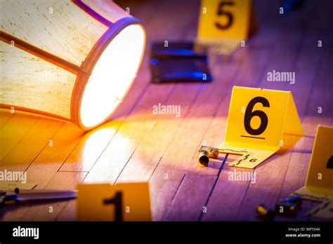 Crime scene evidence markers 1 hi-res stock photography and images - Alamy