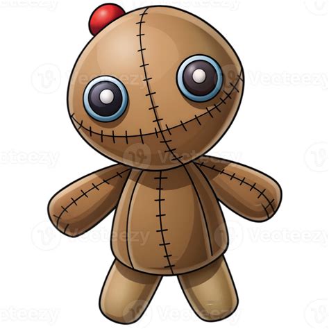 Cute Voodoo Doll Mask Illustration 48343340 Png