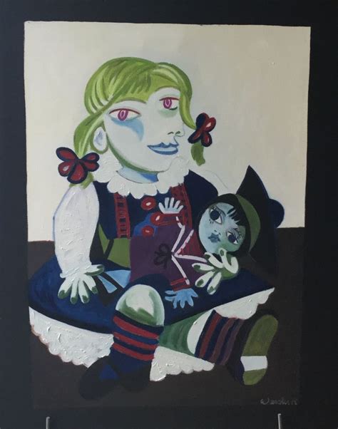 Portrait Of Maya With Her Doll 1938 51x61cm Art Pablo Picasso Oil