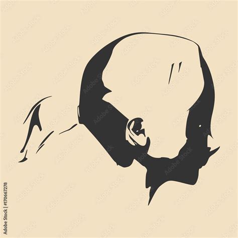 Little Girl Profile Silhouette. Vector Illustration. Cute Adolescent ...