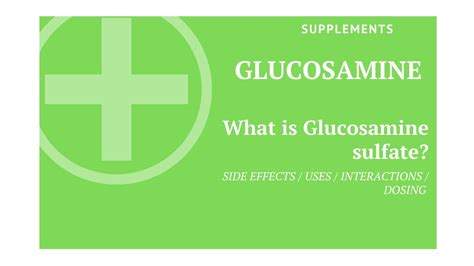 Glucosamine Sulfate What Is Glucosamine Sulfate Used For Glucosamine