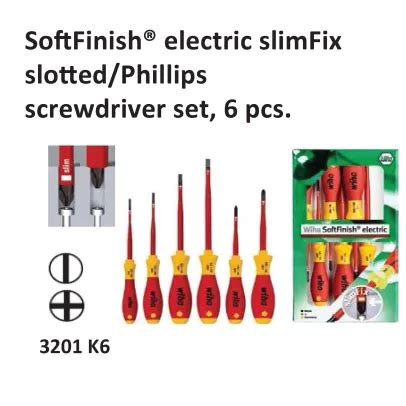 WIHA SoftFinish Electric Screwdriver Set 3201 K6 Hand Tools Buana