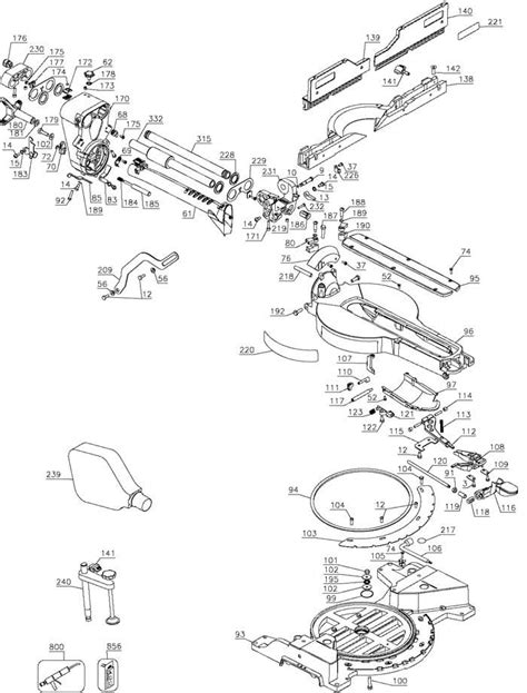 Dewalt 12 Double Bevel Sliding Compound Miter Saw Parts Diagram