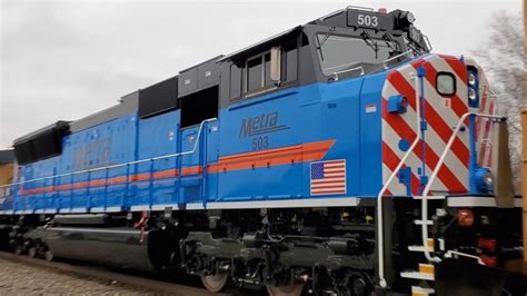 Metra SD70MACH 503 on M648 and More! Various Terre Haute, IN Action ...