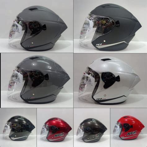 Jual HELM NHK R1 MAX DOUBLE VISOR R1 ELITE SINGLE VISOR Shopee Indonesia