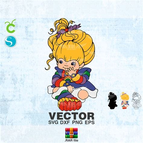 Vector Rainbow Brite Svg Png Dxf Eps Dise O Vintage De Los Etsy