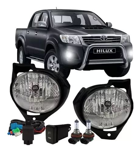 Kit Farol Milha Hilux 2012 2013 Sr Srv Pick Neblina Auxiliar