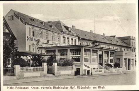 Ansichtskarte Postkarte R Desheim Am Rhein Hessen Hotel Restaurant