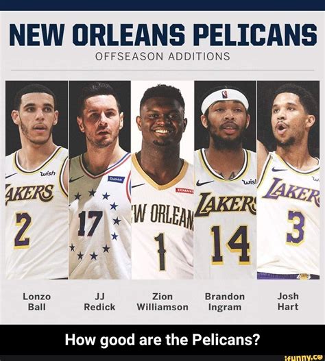 NEW ORLEANS PELICANS OFFSEASON ADDITIONS Ball Redick Williamson Ingram Hart How good are the ...