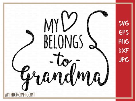 Grandmother Love Grows Svg Free Svg Cut File