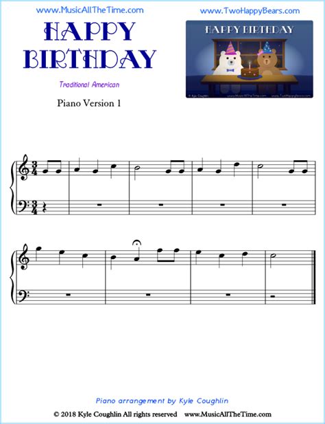 Happy Birthday Song Piano Notes And Songs - Infoupdate.org