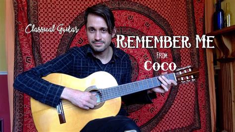 Remember Me Coco Classical Guitar Fingerstyle Disney Pixar