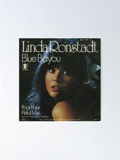 "Linda Ronstadt - Blue Bayou Album Cover " Poster for Sale by ...