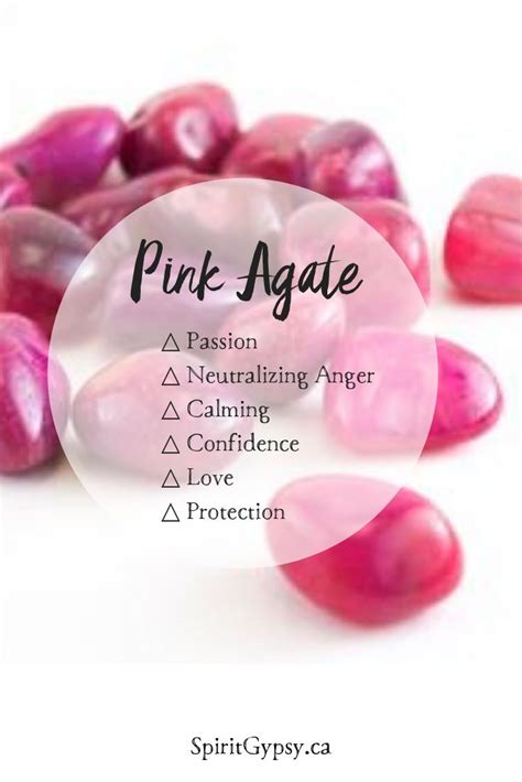 Pink Agate Tumbled Stones Muse Moonstone Crystals Spiritual Crystals Crystals Gemstone