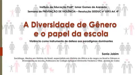 Palestra Violencia Diversidade De Genero Para Alunos Pptx