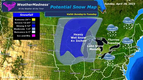 Weather Madness - A Spring Snowstorm is Possible for the Midwest