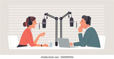 Podcast Radio Show Broadcast Program On Stock Vector Royalty Free