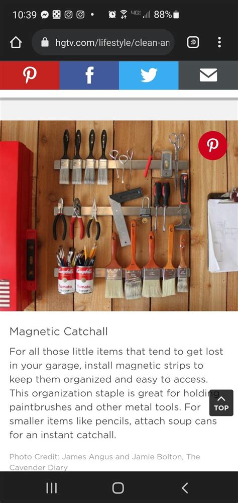 An Image Of A Magnet Board With Tools Hanging On It And The Caption