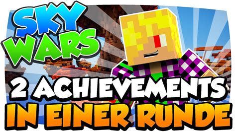 Achievements In Einer Runde Minecraft Skywars Jamatey Youtube